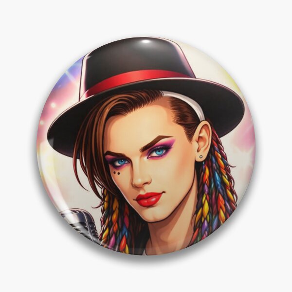 Item preview, pop‑artist colourful‑braids rainbow‑hair designed and sold by  Mudikeys.