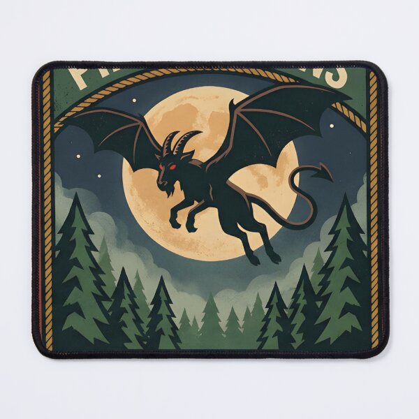 Item preview, Pine Barrens – Home of the Jersey Devil | National Park Badge Design designed and sold by ElNiro.