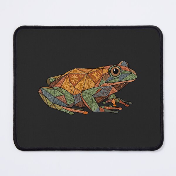 Item preview, Frog with Solar Symbols – Cultural Illustration for Adventure Seekers designed and sold by bsbd-action.