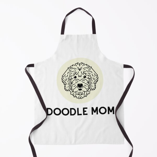Item preview, Goldendoodle Cute Vector Line Art Doodle Mom cream beige designed and sold by PeriwinkleStone.