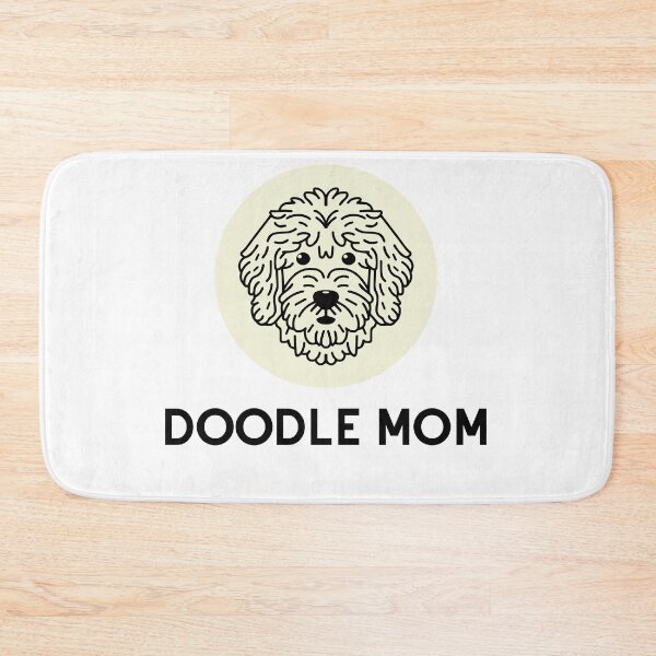 Artikelvorschau, Goldendoodle, niedliche Vektor-Linienzeichnung, Doodle-Mama, cremefarben/beige entworfen und verkauft von PeriwinkleStone.