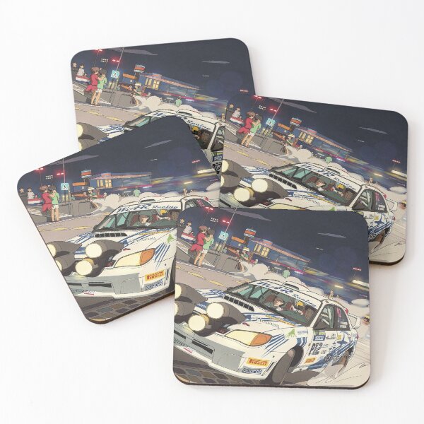 Item preview, Subaru Impreza Rally Car on tarmac anime style designed and sold by Rally-Anime.