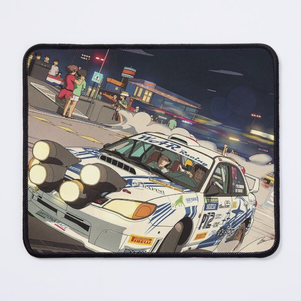 Item preview, Subaru Impreza Rally Car on tarmac anime style designed and sold by Rally-Anime.