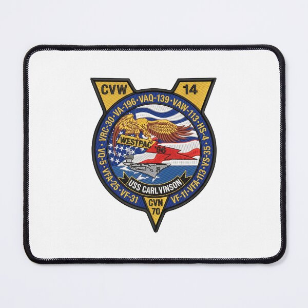 Item preview, USS Carl Vinson CVW-14 Westpac '96 Deployment Commemorative Patch designed and sold by CharlieDesings.
