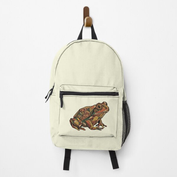 Item preview, Ethnic Geometric Frog – Earthy Art Sticker for Social Studies Students designed and sold by bsbd-action.