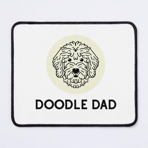 Item preview, Goldendoodle Cute Vector Line Art Doodle Dad cream beige designed and sold by PeriwinkleStone.
