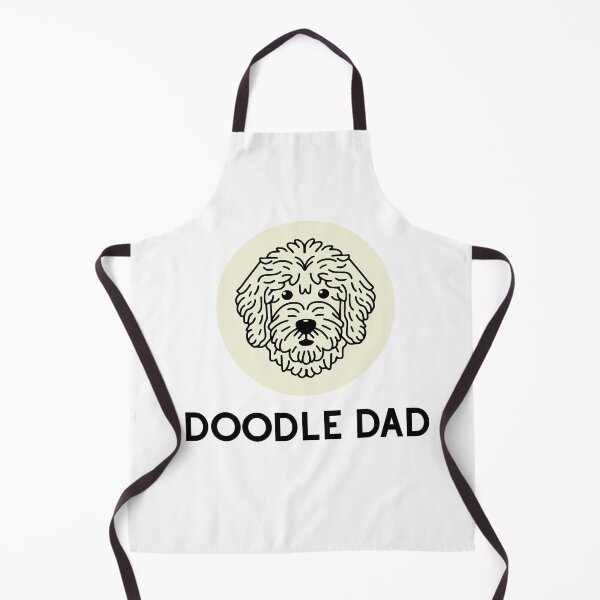 Item preview, Goldendoodle Cute Vector Line Art Doodle Dad cream beige designed and sold by PeriwinkleStone.