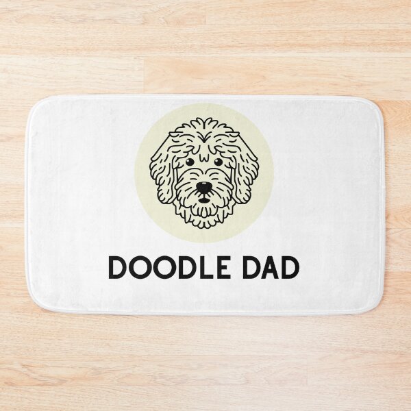 Item preview, Goldendoodle Cute Vector Line Art Doodle Dad cream beige designed and sold by PeriwinkleStone.