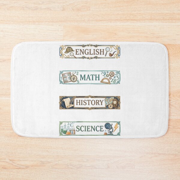 Item preview, Watercolor Sherlock Holmes English Math History Science Labels Shirt designed and sold by Fenay Designs.