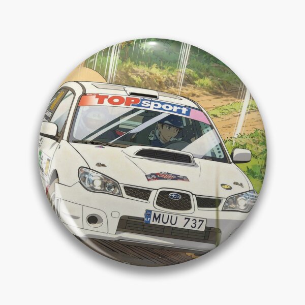 Item preview, Subaru Impreza Rally Car on gravel anime style designed and sold by Rally-Anime.