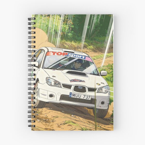 Item preview, Subaru Impreza Rally Car on gravel anime style designed and sold by Rally-Anime.