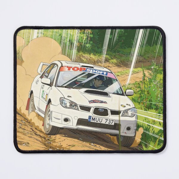 Item preview, Subaru Impreza Rally Car on gravel anime style designed and sold by Rally-Anime.