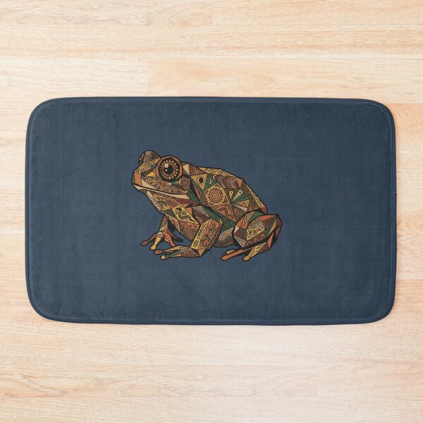 Item preview, Frog with Snake and Sun Patterns – Shamanic Art for Reptile Lovers designed and sold by bsbd-action.