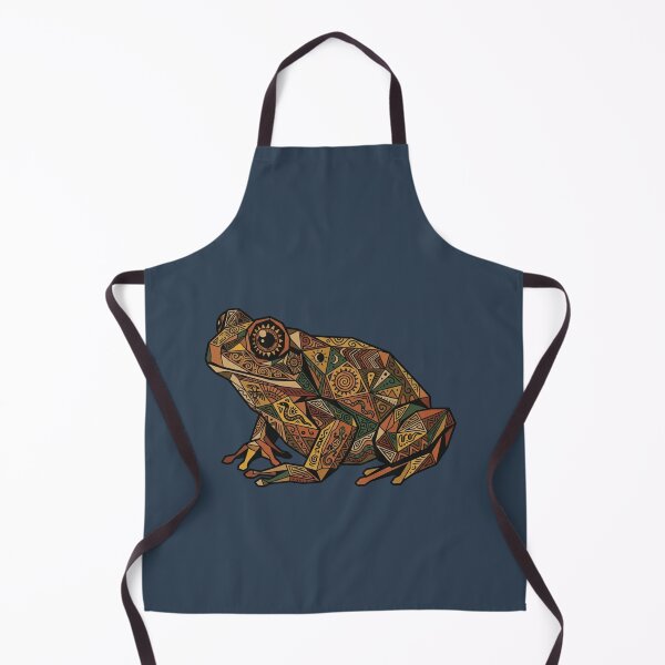 Item preview, Frog with Snake and Sun Patterns – Shamanic Art for Reptile Lovers designed and sold by bsbd-action.