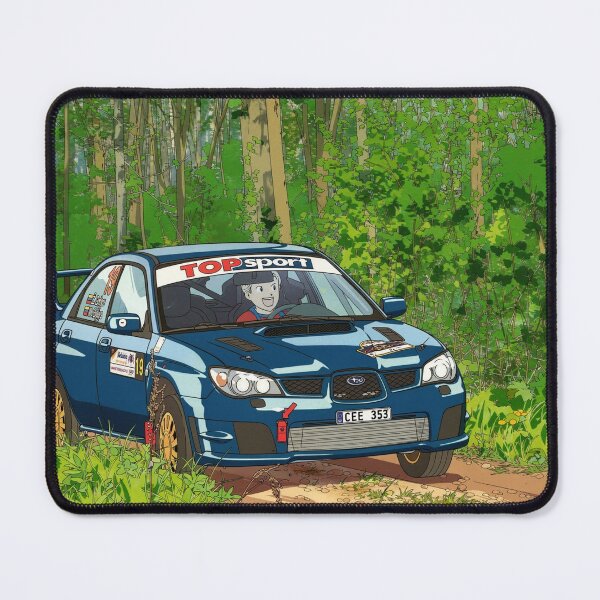 Item preview, Subaru Impreza Rally Car on gravel anime style designed and sold by Rally-Anime.