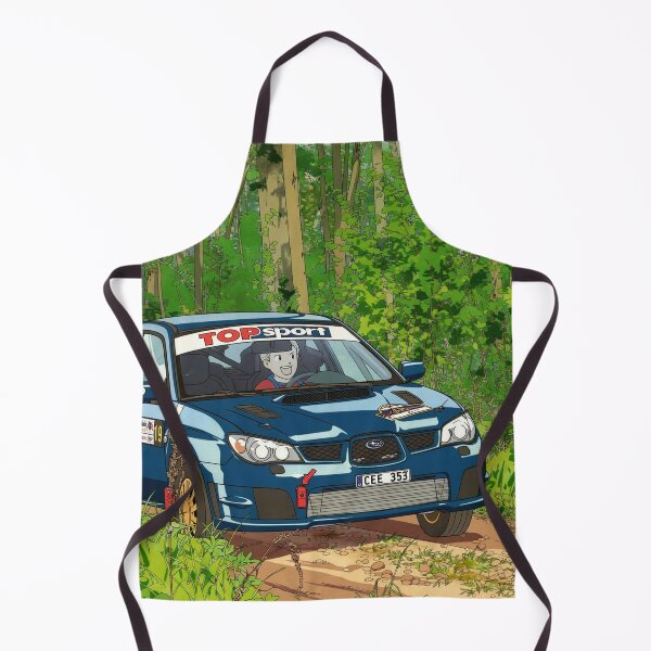 Item preview, Subaru Impreza Rally Car on gravel anime style designed and sold by Rally-Anime.