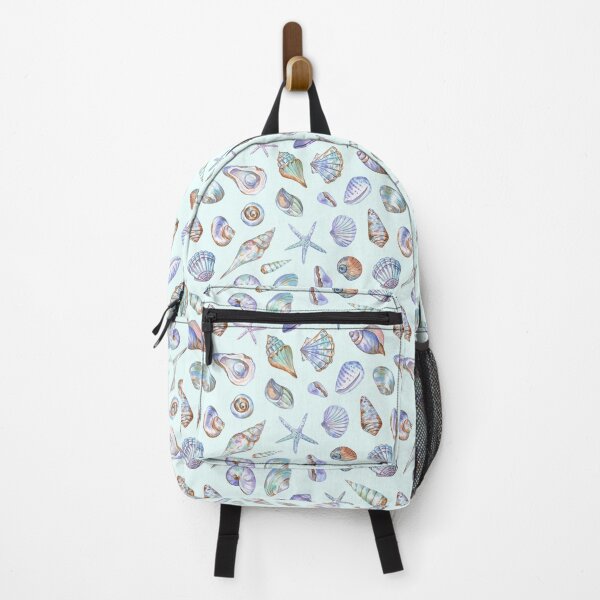 Item preview, Beautiful Seashell Pattern on Pastel Blue designed and sold by Flowersforbear.