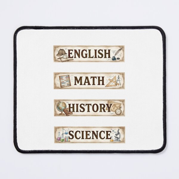 Item preview, Vintage Sherlock Holmes English Math History Science Labels Shirt designed and sold by Fenay Designs.