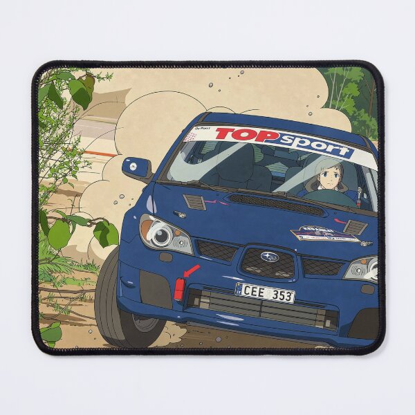 Item preview, Subaru Impreza Rally Car on gravel anime style designed and sold by Rally-Anime.