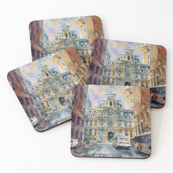Item preview, Philadelphia City Hall Urban Watercolor designed and sold by caracatita75.