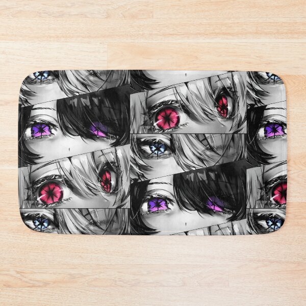 Artikelvorschau, Anime-Augen-Collage – Neon-Glow-Manga-Ästhetik (Blau, Lila, Rot) entworfen und verkauft von Dyan4.