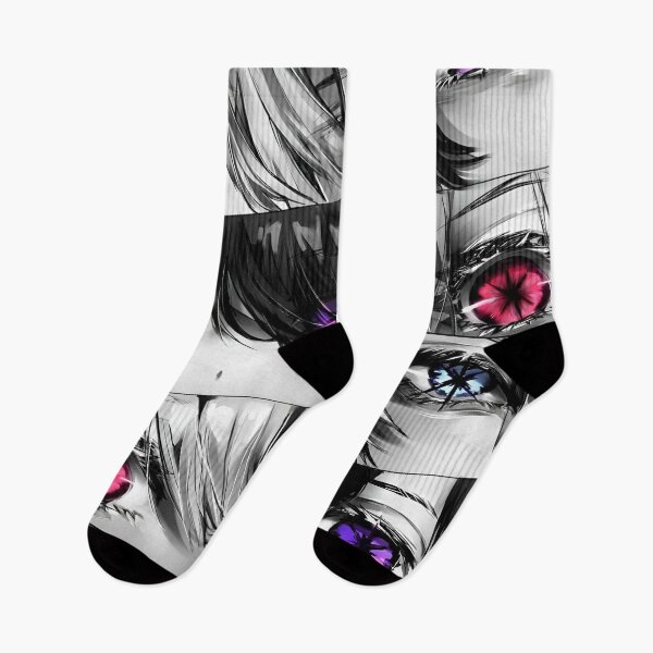 Item preview, Anime Eyes Collage – Neon Glow Manga Aesthetic (Blue Purple Red) designed and sold by Dyan4.