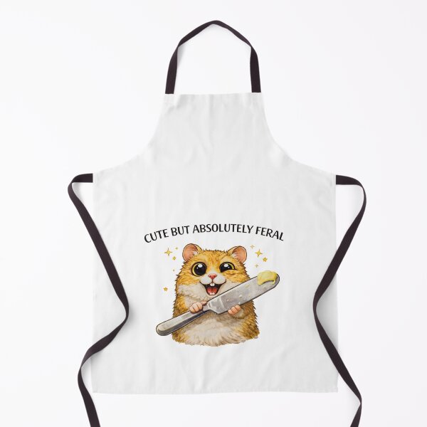 Item preview, Cute But Absolutely Feral Hamster Funny Meme designed and sold by DiceWay.
