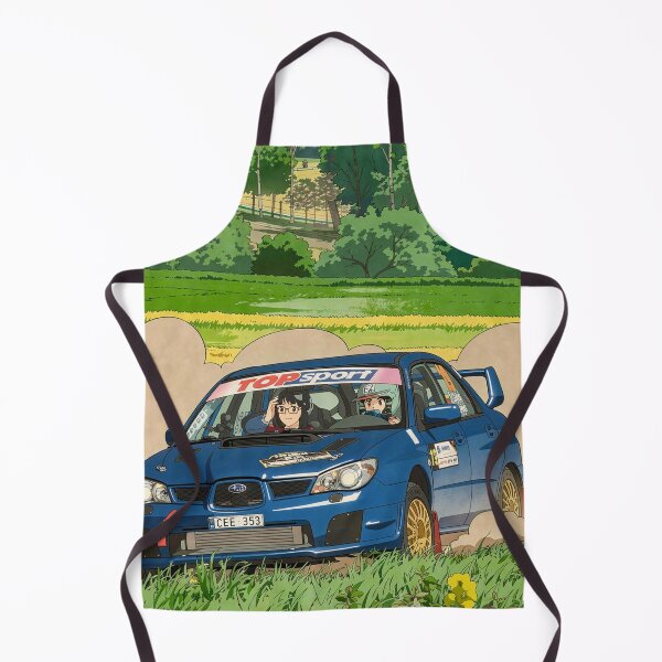 Item preview, Subaru Impreza Rally Car on gravel anime style designed and sold by Rally-Anime.