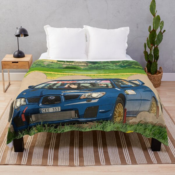 Item preview, Subaru Impreza Rally Car on gravel anime style designed and sold by Rally-Anime.
