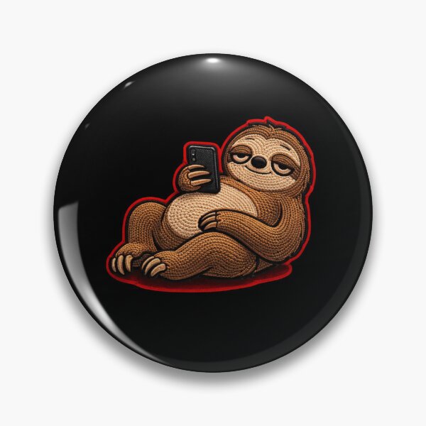 Item preview, Cute Lazy Sloth Scrolling Phone – Chill Relax Aesthetic Design designed and sold by ColorSplash123.