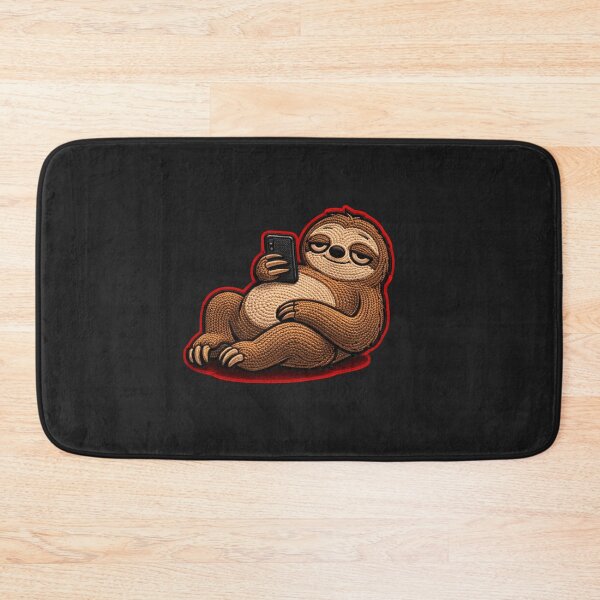 Item preview, Cute Lazy Sloth Scrolling Phone – Chill Relax Aesthetic Design designed and sold by ColorSplash123.
