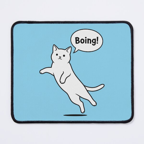 Item preview, Minimalist Jumping White Cat designed and sold by Amir Faysal.
