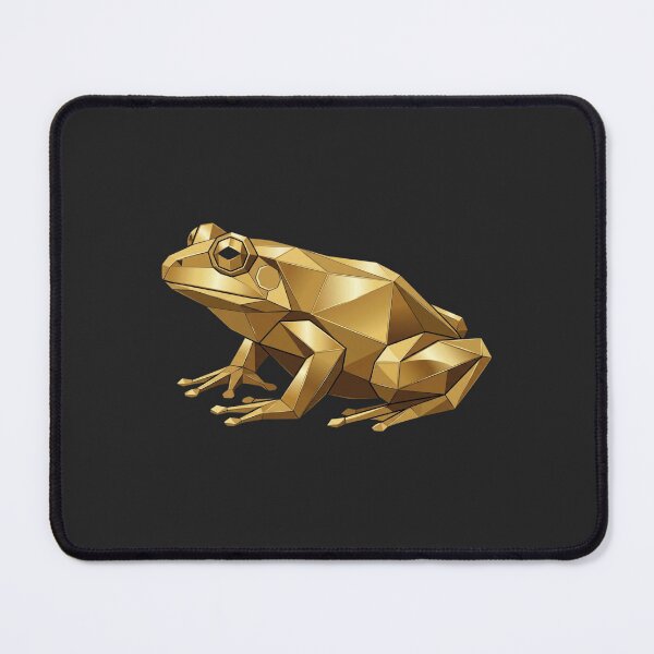 Item preview, Sitting Golden Frog – Geometric Elegance Home Decal designed and sold by bsbd-action.