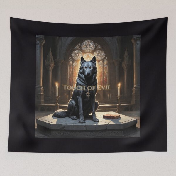 Item preview, Dark Sacred Wolf Touches Cathedral Altar With Evil designed and sold by GeoWhimsy Studio.