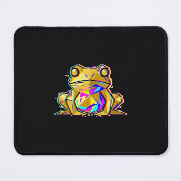 Item preview, Multicolored Glitch Frog – Psychedelic Sticker for Urban Style designed and sold by bsbd-action.