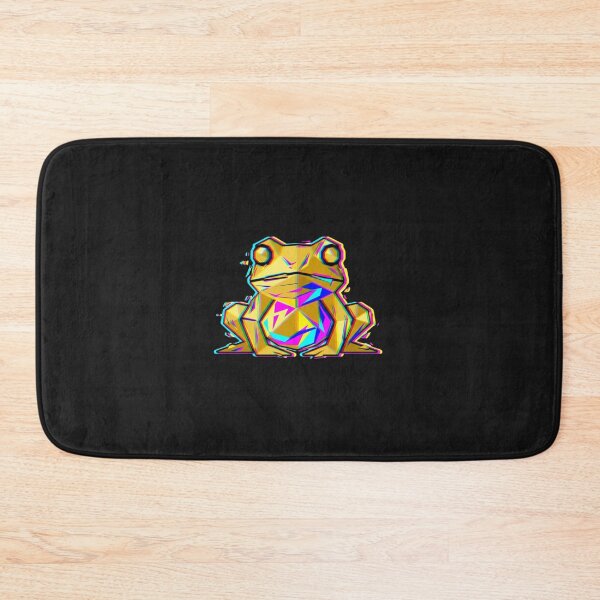 Item preview, Multicolored Glitch Frog – Psychedelic Sticker for Urban Style designed and sold by bsbd-action.