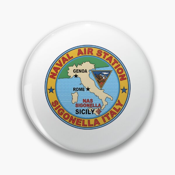 Item preview, Naval Air Station Sigonella Italy Military Emblem designed and sold by CharlieDesings.