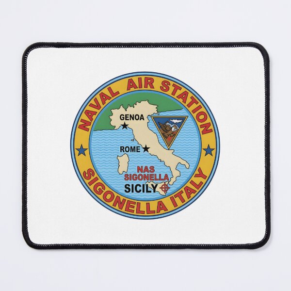 Item preview, Naval Air Station Sigonella Italy Military Emblem designed and sold by CharlieDesings.