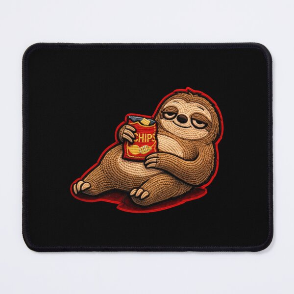 Item preview, Cute Couch Potato Sloth with Snack – Lazy Weekend Cozy Aesthetic Design designed and sold by ColorSplash123.