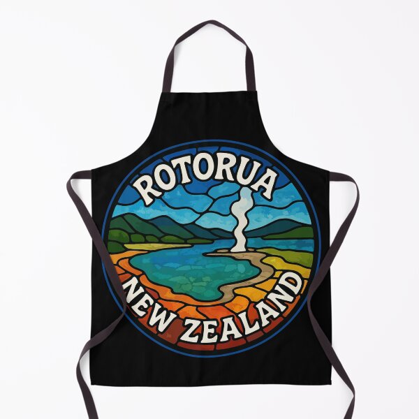 Item preview, Rotorua New Zealand Stained Glass Art Travel designed and sold by TomFrontierArt.