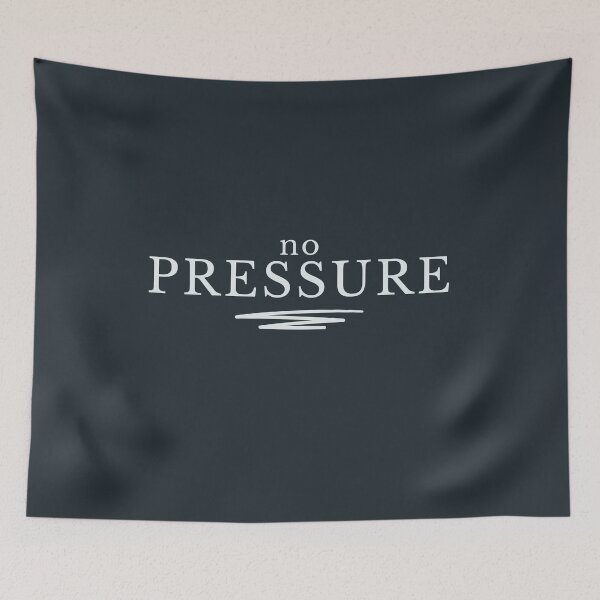 Item preview, No Pressure Minimalist Serif Quote Shirt Premium Calm Design designed and sold by Minimalist Typography.