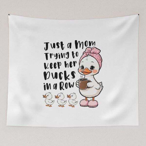 Item preview, Mom trying to keep ducks in a row designed and sold by HandicraftArt.