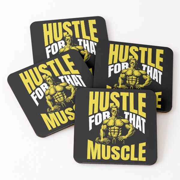 Item preview, Hustle For That Muscle - Retro Bodybuilder Gym Graphic designed and sold by Abaseen.