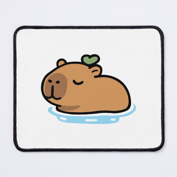 Item preview, Capybara in Spa Bath Sticker - Japanese Onsen Zen Illustration designed and sold by PalmerSay.