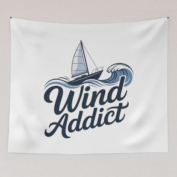 Item preview, Wind Addict Sailboat Ocean Adventure designed and sold by WikaKowalczyk.