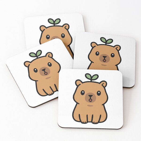 Item preview, Surprised Capybara Sticker - Cute Shocked Face Illustration designed and sold by PalmerSay.