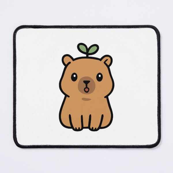 Item preview, Surprised Capybara Sticker - Cute Shocked Face Illustration designed and sold by PalmerSay.