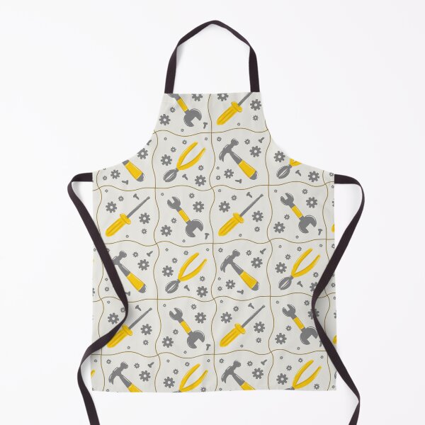 Item preview, Off white builder tools toolbox construction repeat seamless pattern designed and sold by ButterflyKissCollab.