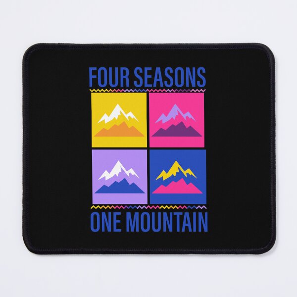 Item preview, Four Seasons One Mountain — Pop Art Color Block Outdoor Grid Nature Hiker designed and sold by Mdozet.