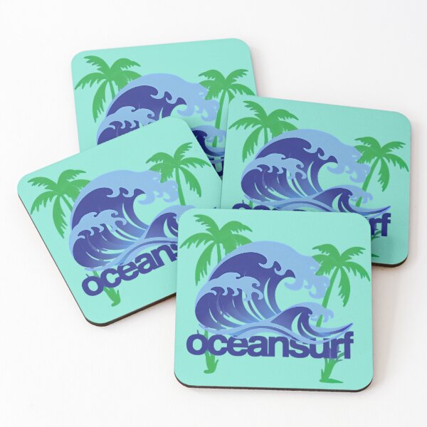 Item preview, Ocean Surf Logo | Wave and Palm Trees Boardriding Style Design designed and sold by LoomisDreams.